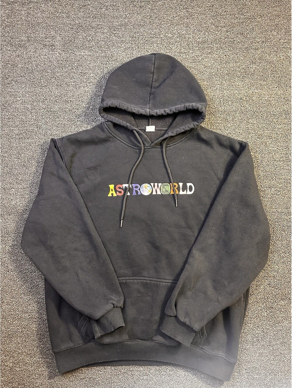 Astroworld Graphic Hoodie Size XL, Black